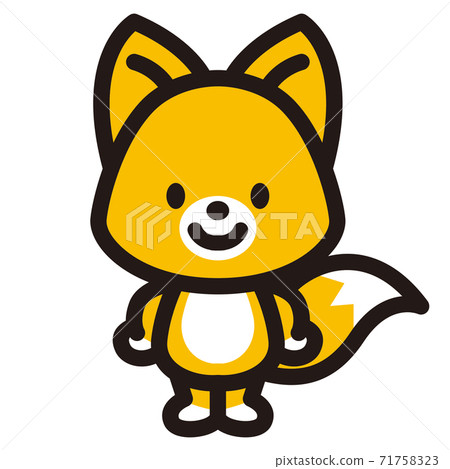 Cute fox character Cute fox character 71758323