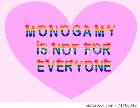 Monogamy is not for everyone. Promiscuity, free love, promiscuous sexual behavior, polygamy, open relationship. Monogamy is not for everyone. Promiscuity, free love, promiscuous sexual behavior, polygamy, open relationship. 71760349