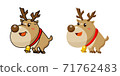 Cute reindeer illustration 71762483