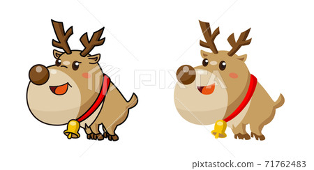 Cute reindeer illustration 71762483
