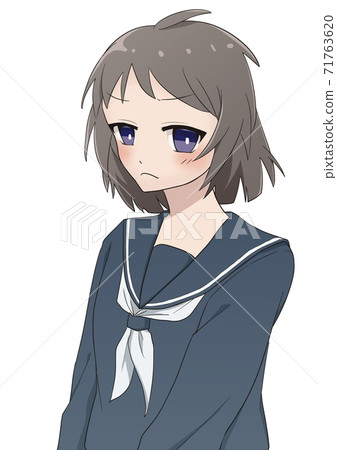 Girl in a sailor suit moody Girl in a sailor suit moody 71763620