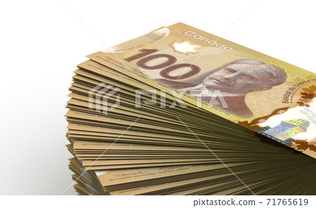 Stack of Canadian Dollar - Stock Illustration [71765619] - PIXTA