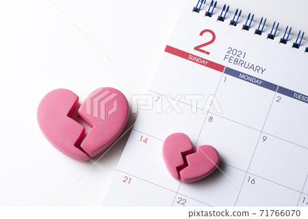 Valentine's Day crushed heart 71766070