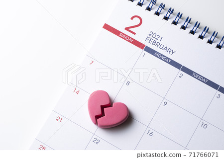 Valentine's Day crushed heart 71766071