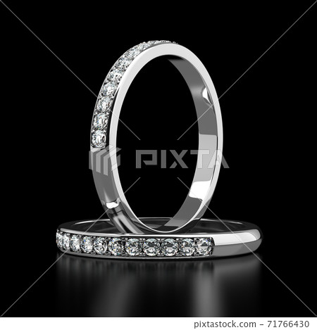 Two Diamond Wedding Ring Two Diamond Wedding Ring 71766430