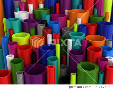 Colorful Industrial Plastic Pipes 71767598