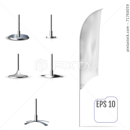 Realistic mockup of banner flag Realistic mockup of banner flag 71768059