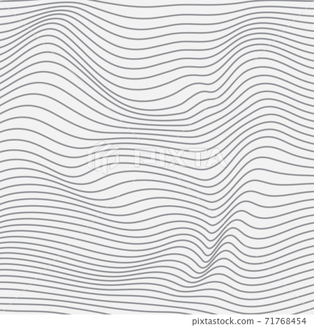 Wavy monochrome linear texture. Wavy monochrome linear texture. 71768454