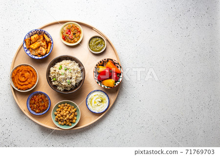 Traditional Indian Thali 71769703