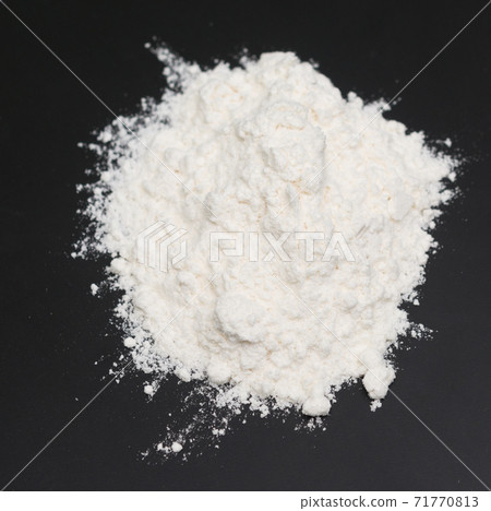 wheat flour on black wheat flour on black 71770813