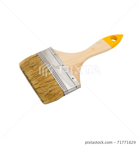 Construction paint wooden brush at studio light 71771829