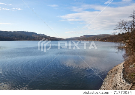 Rippling water lake surface near Brno Dam Rippling water lake surface near Brno Dam 71773084