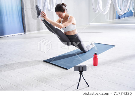 Yoga couch making video tutorial about yoga 71774320