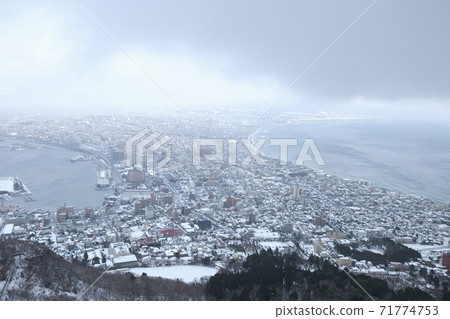 函館山的雪景 函館山的雪景 71774753