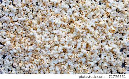 Popcorn on dark background. Copy space Popcorn on dark background. Copy space 71776551