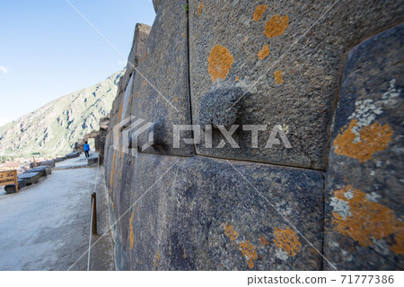 Ancient Inca Ruins Of Ollantaytambo In Peru  71777386
