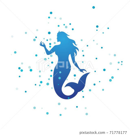 Mermaid vector illustration design Mermaid vector illustration design 71778177