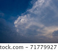 blue sky with cloud closeup 71779927