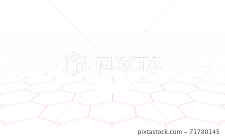 CG六角形：排列了多種六角形背景材料 71780145