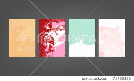Set of colorful vector watercolor backgrounds for poster, brochure or flyer, Bundle of watercolor posters, flyers or cards. Banner template. Set of colorful vector watercolor backgrounds for poster, brochure or flyer, Bundle of watercolor posters, flyers or cards. Banner template. 71780326