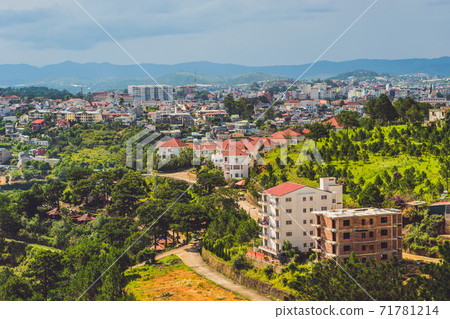 View of the city of Dalat, Vietnam. Journey through Asia concept 71781214