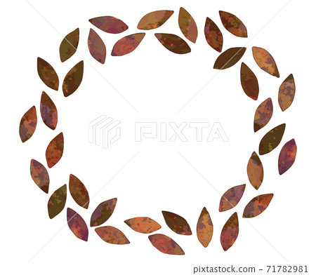 Watercolor fallen leaf frame dead leaves Watercolor fallen leaf frame dead leaves 71782981