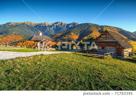 Autumn rural landscape near Bran,Transylvania,Romania,Europe Autumn rural landscape near Bran,Transylvania,Romania,Europe 71783395