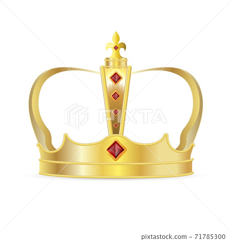 Royal crown. Isolated realistic royal gold crown - Stock Illustration ...