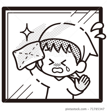 Window cleaning-crying 71785347