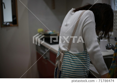 A woman in sadness 71786474