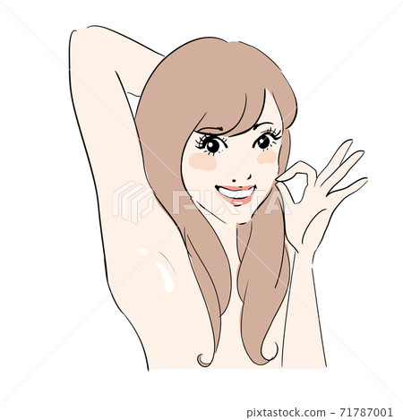 Hair removal armpit slippery Hair removal armpit slippery 71787001