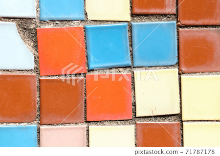Background from Mosaics of different colors from square tiles. Background from Mosaics of different colors from square tiles. 71787178
