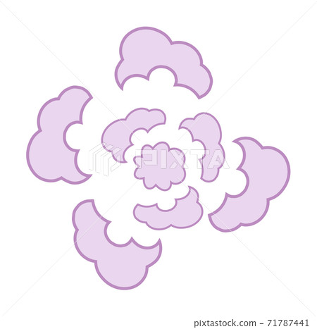 Smoke dust cloud after explosion isolated on white Smoke dust cloud after explosion isolated on white 71787441