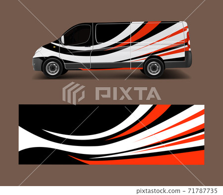 graphic abstract racing designs for vehicle Sticker vinyl wrap. Car decal vector graphic abstract racing designs for vehicle Sticker vinyl wrap. Car decal vector 71787735