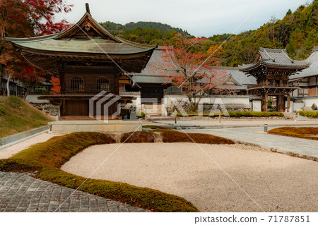 Autumn leaves in Jyoei-ji Temple, Yamaguchi City 71787851
