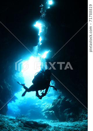 水下洞穴 71788819
