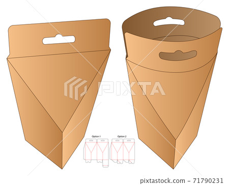 Box packaging die cut template design. 3d mock-up Box packaging die cut template design. 3d mock-up 71790231