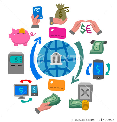 finance and banking concept icon finance and banking concept icon 71790692
