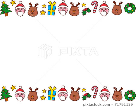 聖誕聖誕老人馴鹿框架 71791159