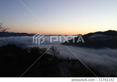 武田城堡遺址雲海 武田城堡遺址雲海 71792142