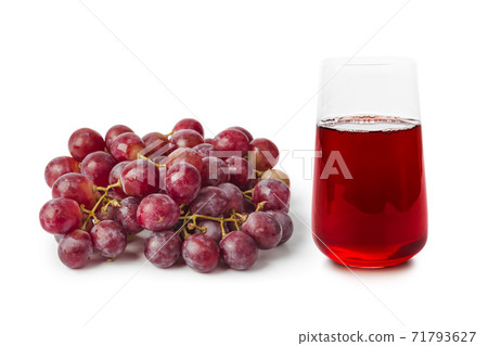 Glass of red fruit juice 71793627
