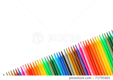 Multicolored markers or felt-tip pens 71793805