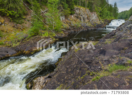 Kivach waterfall in Karelia Russia 71793808