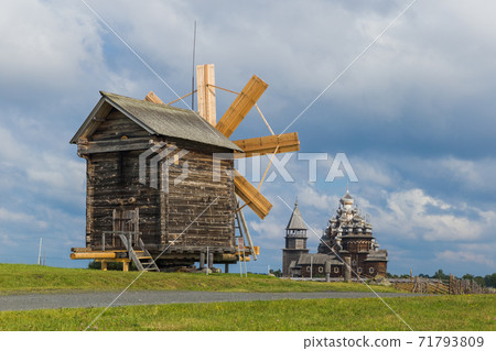 Famous wooden buildings on the island Kizhi Russia 71793809