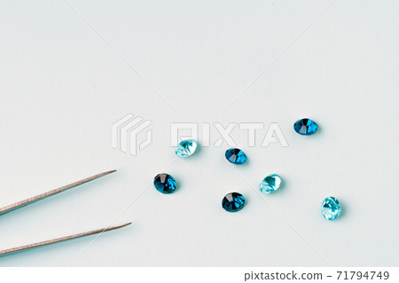 Natural gemstone, Jewel or gems on background 71794749