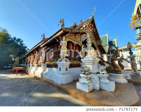 Wat Ming Mueang Temple in Chiang rai ,Thailand. 71797175