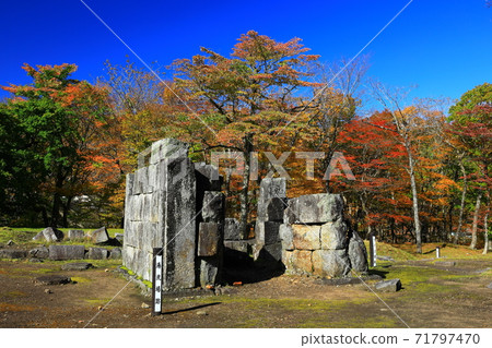 World heritage site of Hashino blast furnace in autumn World heritage site of Hashino blast furnace in autumn 71797470