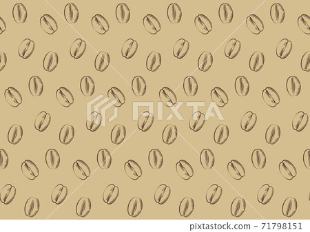 Rustic coffee bean background illustration Rustic coffee bean background illustration 71798151