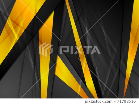 Orange and black abstract glossy corporate... - Stock Illustration ...