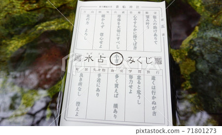 Water fortune telling　 71801273